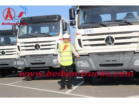 Baotou Beiben 4 x 2 camion benz Nord 6 roue tracteur pour transport de conteneurs