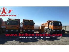 beiben 8*4 drive tipper trucks with Germany benz technology