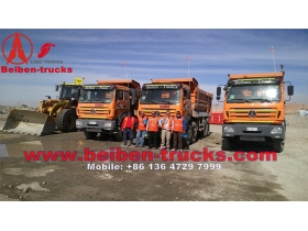 china beiben 8*4 heavy off road dumper for constructiong