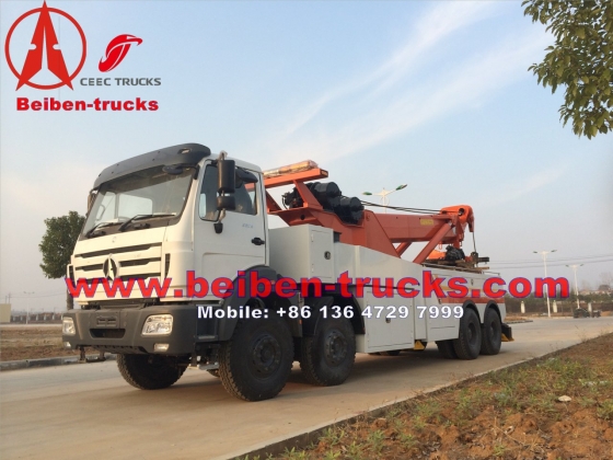 china North benz right hand drive heavy duty recovery truck  price