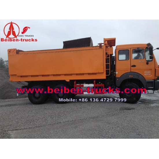 china North Beiben 6x4 380hp sand tipper dump trucks for sale