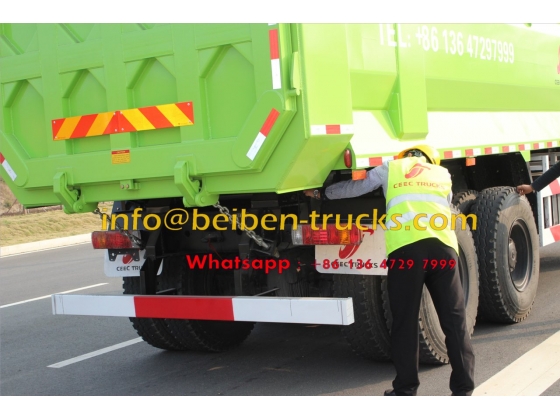 China manufacturer 10 wheel 20 ton sand tipper truck Beiben dump truck  price