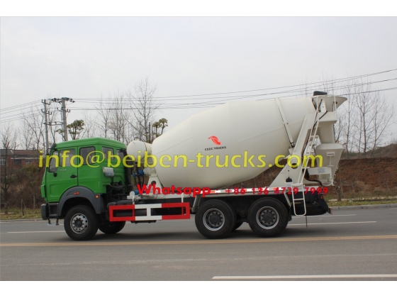 Beiben good quality 6x4 mixer truck 8 cubic meters sale in Mongolia