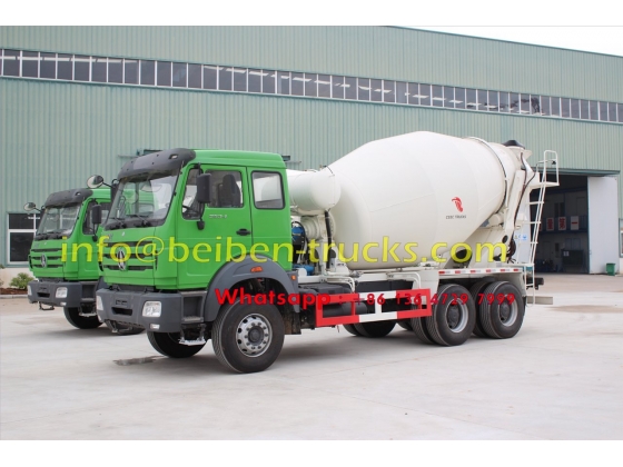 china Famous brand Beiben 336hp concrete mixer truck cheap price