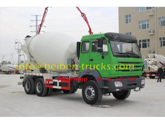 North Benz 6x4 self loading brand new cement mixer truck price