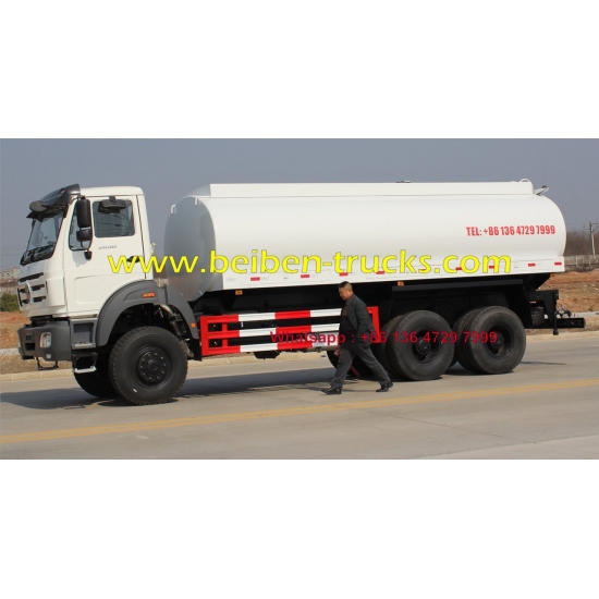 china North benz BEIBEN 6x4 336HP tank truck water truck for sale