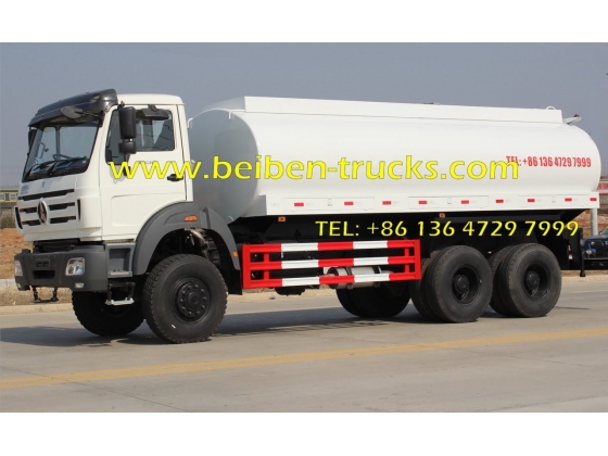 Beiben Off Road 6*6 Water Bowser Truck Water Tanker Truck 20Cbm  for africa