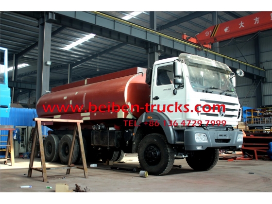 336hp beiben water tank truck 10-wheel 20m3 2638 6x4 water spray truck