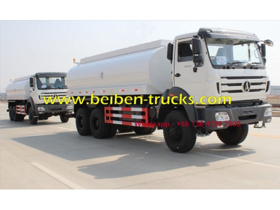 336hp beiben water tank truck 10-wheel 20m3 2638 6x4 water spray truck