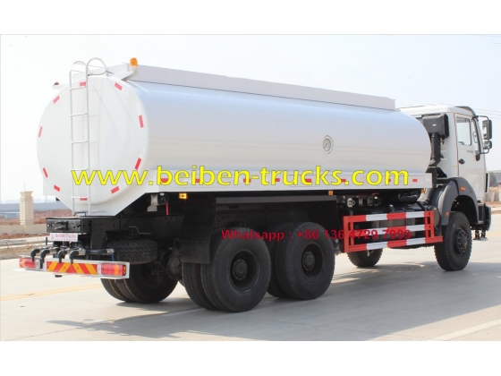 336hp beiben water tank truck 10-wheel 20m3 2638 6x4 water spray truck