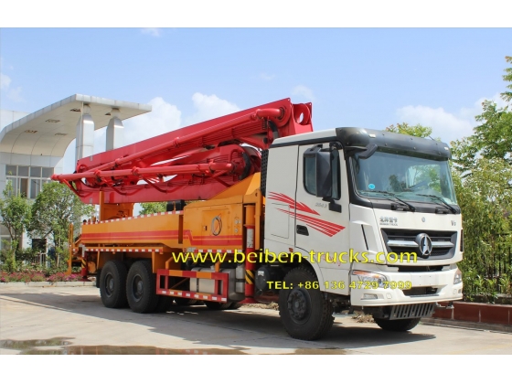 China beiben concrete pump truck manufacturer