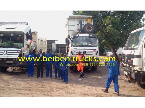 china beiben 6*4  dump truck with 360 hp engine