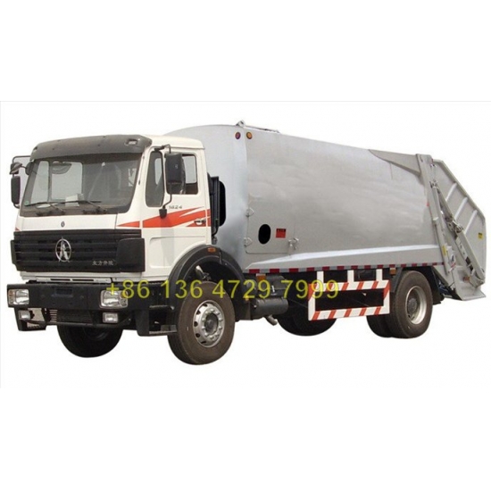 china 20 CBM beiben 6*4 drive waste management truck  manufacturer
