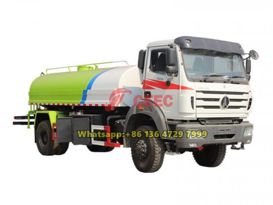 Beiben 4×4 RHD water bowser truck