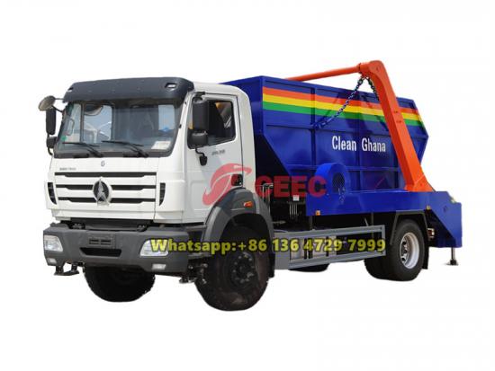 Beiben 10CBM swing arm garbage truck