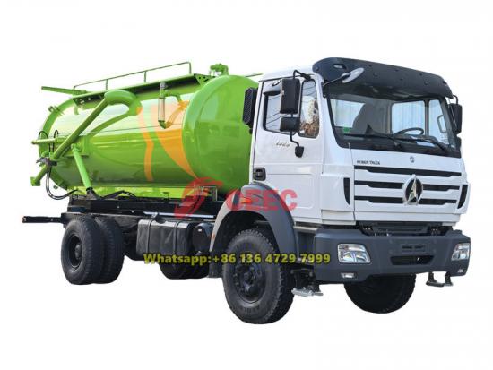 Beiben 6 wheeler sewer vacuum truck
