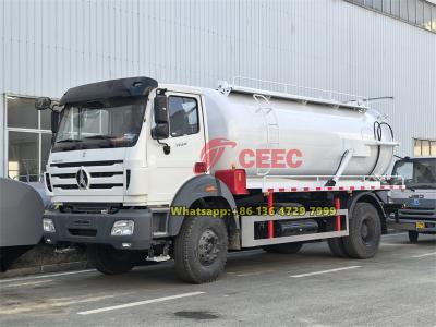Beiben 6 wheeler vacuum tank truck