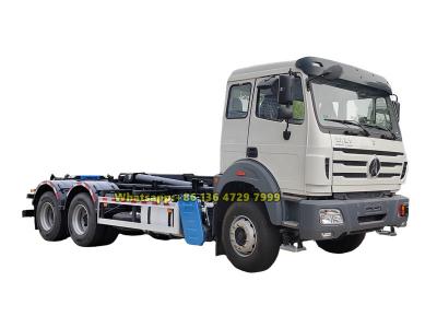 Beiben 10-wheeler hooklift garbage truck
