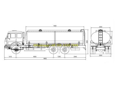 Beiben 20000 liters fuel tanker truck