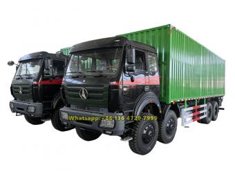 Congo bukavu Beiben 8×8 AWD cargo box truck