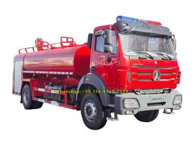 Egypt Beiben 6 wheeler water tender truck
