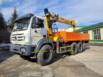Beiben 6×6 all wheel drive boom crane truck