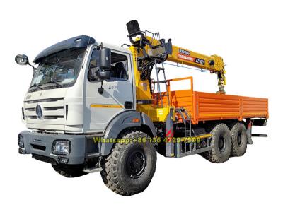 Beiben 6×6 all wheel drive boom crane truck