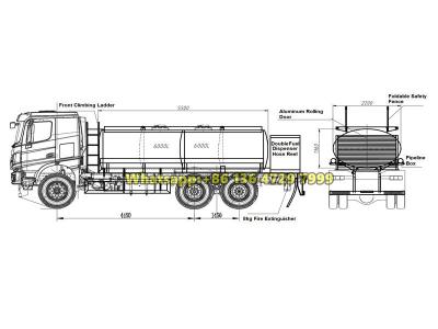Beiben 12000 liters fuel tanker truck