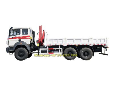 Beiben off-road knuckle boom crane truck