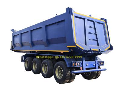 Nigeria 4 axles heavy duty dumper trailer