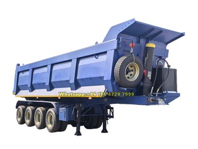 Nigeria 4 axles heavy duty dumper trailer