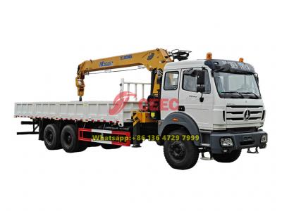 Beiben 10-wheeler 8 ton boom crane truck