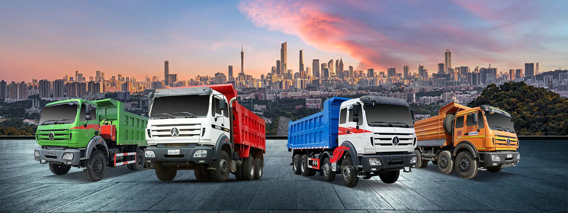 Beiben 8x4 tipper truck