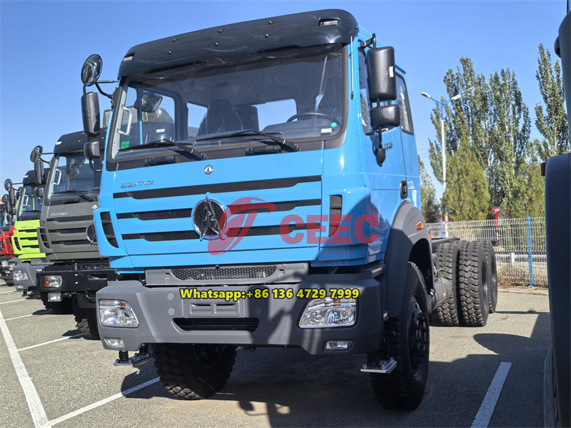 Camion militaire à traction intégrale 6x6 Congo Beiben avec pneus 12.00R24