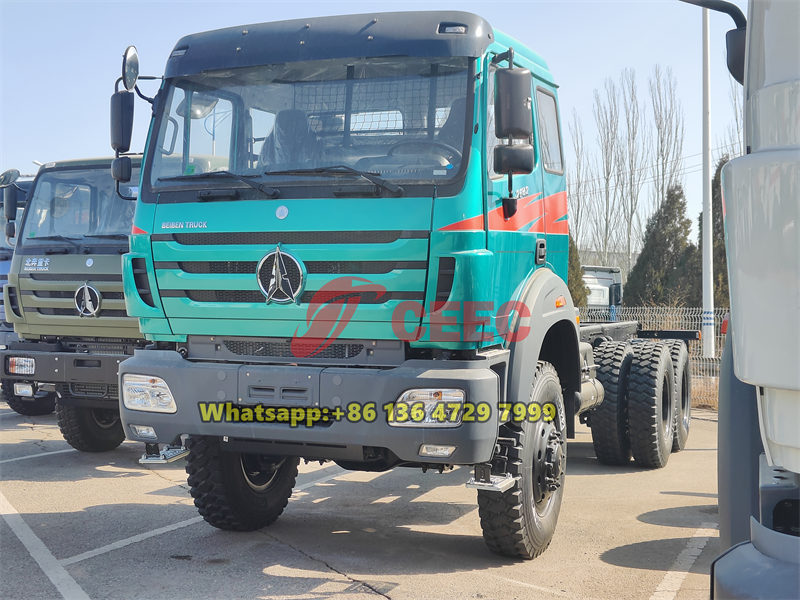 Pourquoi les clients congolais préfèrent le châssis de camion tout-terrain Beiben 2642 avec des pneus 12.00R24