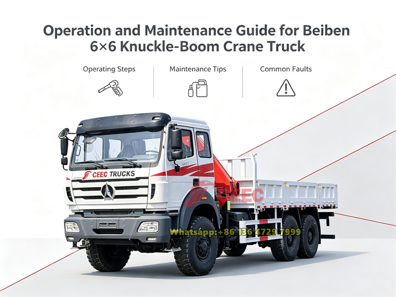 Guide d'utilisation et d'entretien pour camion-grue articulée Beiben 6x6