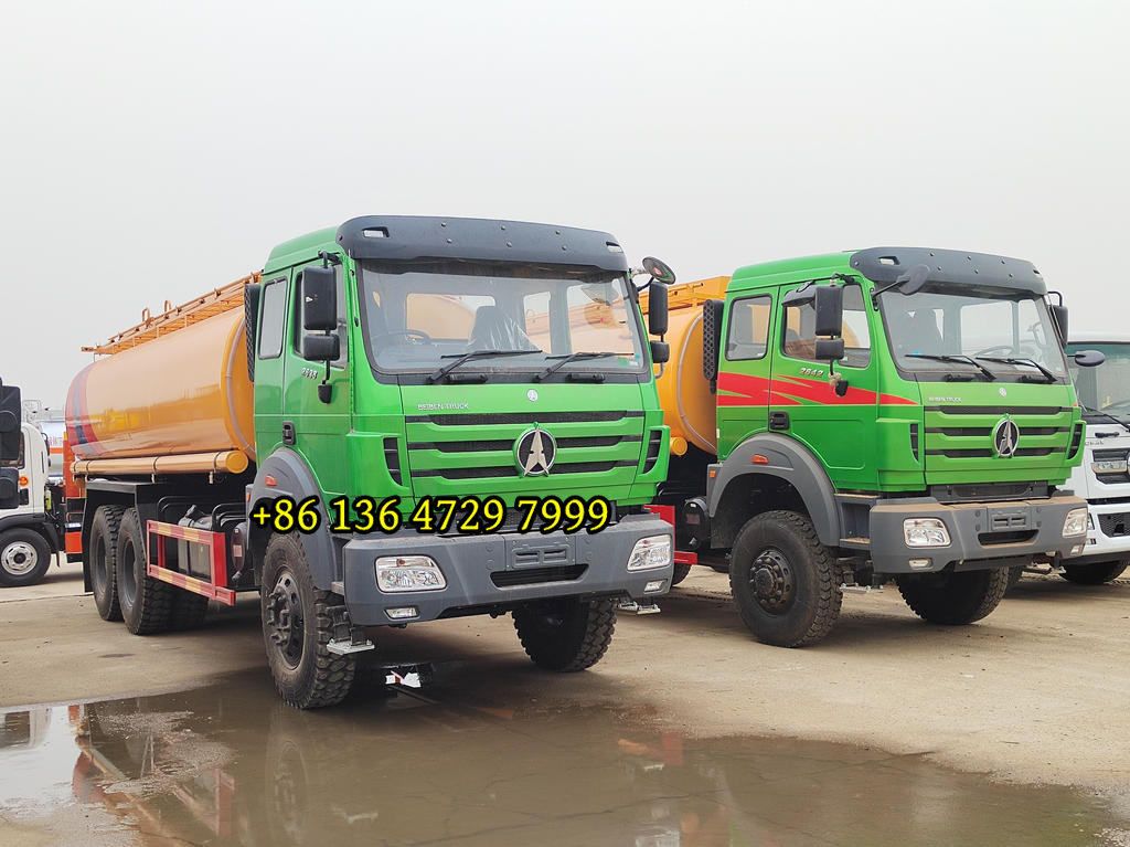 Le camion-citerne de carburant Beiben 6x6 entre sur le marché du Congo