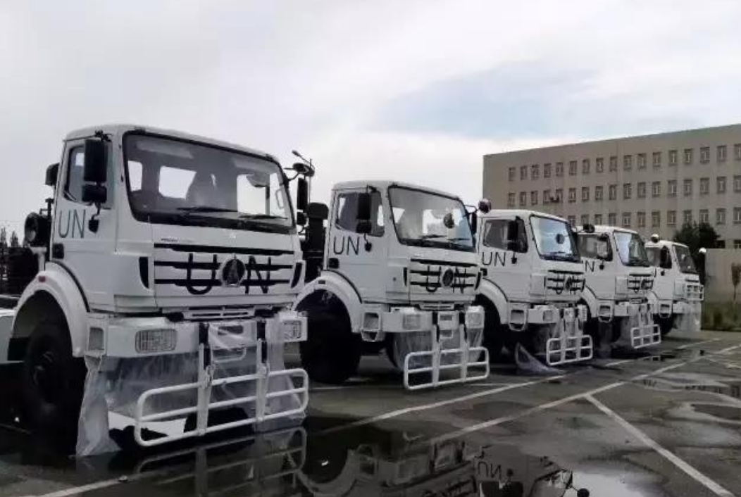 Exportation d'un camion Beiben 6×6 vers la force militaire de l'ONU
