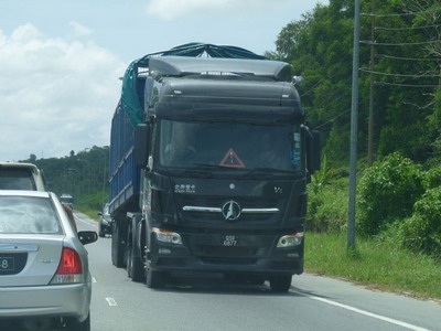 Beiben V3 tracteur camion 6 * 4 voiture camion export client Brunei 