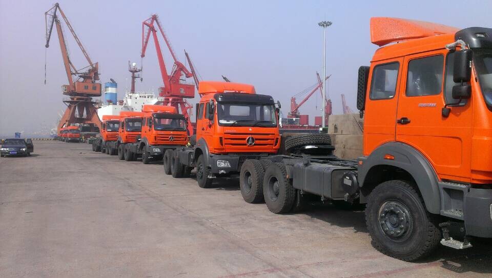 Tanzanie client commander 10 unités beiben 2638 main droite tracteur camions 