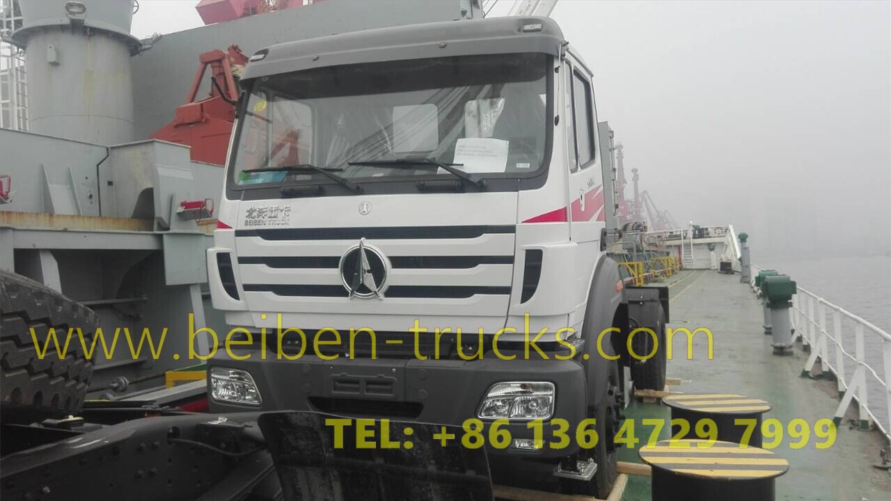 Beiben 2638 prime movers are on board from china to africa congo 