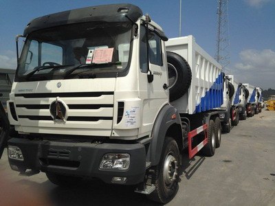 20 unités beiben 2534 RHD camions à benne basculante à l'exportation au kenya, Mombasa 