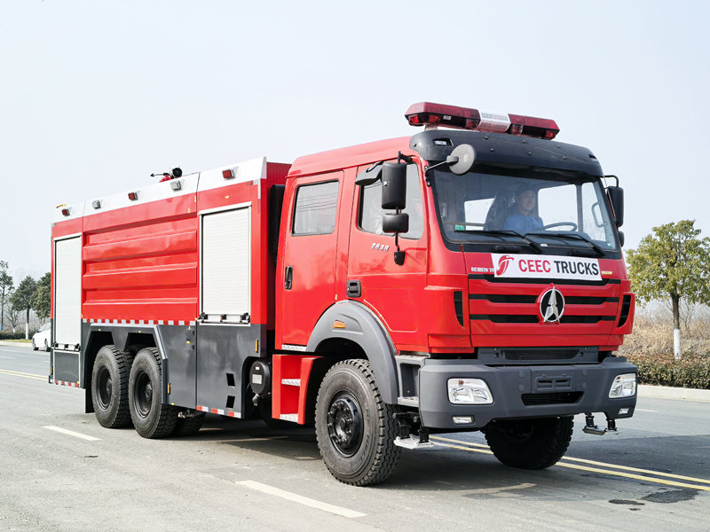 Beiben 2638 foam firefighting truck shipped to Cameroon