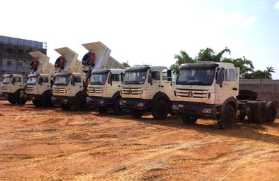 Best supplier for China beiben dump trucks in CONGO, pointe noire