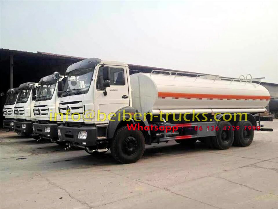 5 unités beiben 2528 eau citerne camion export vers l'Afrique, Ghana