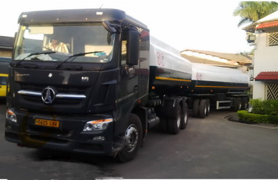 20 units beiben V3 fuel tanker truck export to tanzania customer