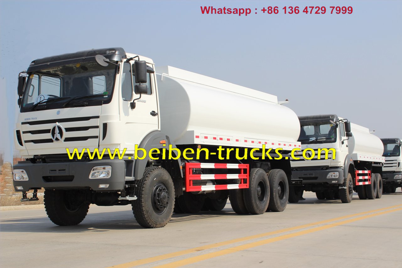 RHD beiben 2638 que toutes roues camion d'eau en voiture pour l'exportation vers le KENYA, Mombasa