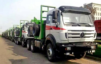 10 unités beiben 2538 en bois transport camions exporter vers brazzaville, CONGO